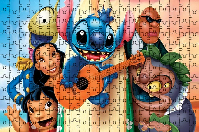 Disney 1000PCS Puzzles Lilo And Stitch Puzzle Game Cartoon Scene Teens Like  Wooden Jigsaw For Friends