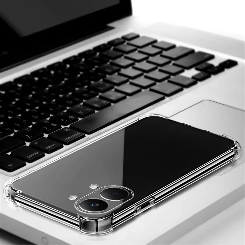Shockproof Transparent Silicone Case - Enhanced Protection Back Cover