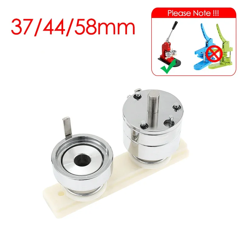 37/44/58mm Badge Button Maker Mold Round Interchangeable Badge Punching Die for Metal Button Maker Metal Press Machine