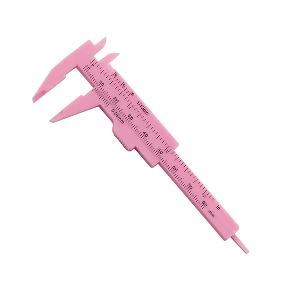 

Brand New Calipers Ruler Woodworking 0-80mm Jewelry Measure Lightweight Pink/Rose Red Rustproof Sliding Vernier