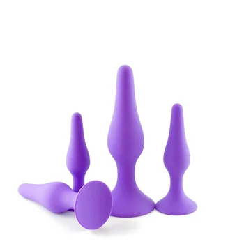 4Pcs/Set Butt Plug for Beginner Erotic Toys Silicone Anal Plug Adult Products Anal Sex Toys for Men Women Gay Prostate Massager 4