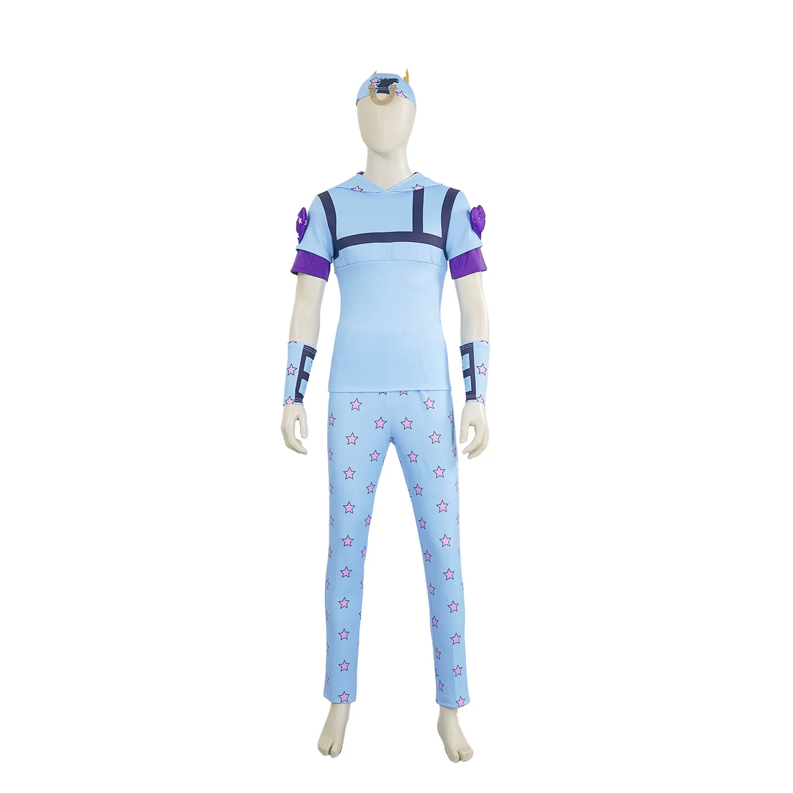 JoJo's Bizarre Adventure: Jonathan Joestar (Johnny Joestar) | Blue Cosplay Costume 31 JoJo's Bizarre Adventure Steel Ball Run Johnny Joestar Cosplay Costume for Adults (Unofficial)