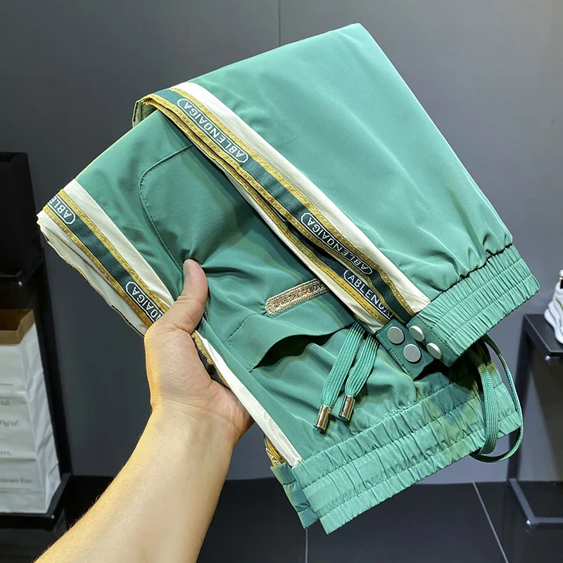 

Ультратонкая Мужская одежда, дышащая, мягкая, эластичная, подходит для стирки, тонкая, модная, короткая, Лето Новинка