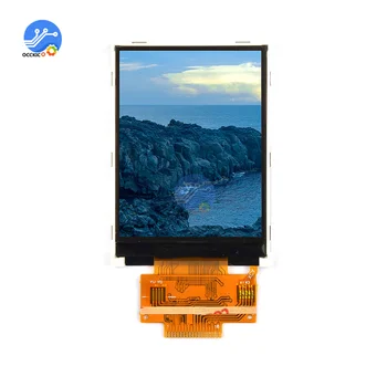 2.4 인치 SPI TFT LCD 컬러 스크린 ILI9341 드라이버 IC 4 IO 240X320 디스플레이 터치 패널 18PIN 용접 0.8mm Superwide
