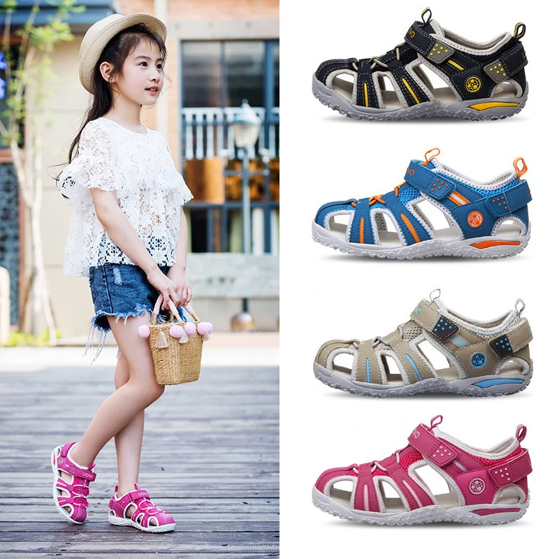 Uovo Kinder Jungen Sandalen 2020 Neue Große Kinder Strand Sandalen Für Kleine Mädchen Sommer Schuhe Für 2 3 4 5 6 7 8 9 10 11 12 13 jahre