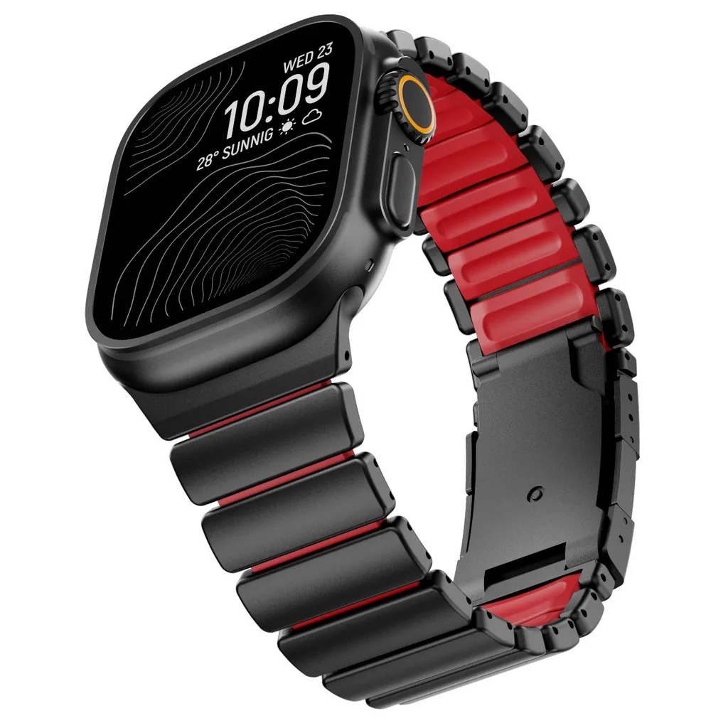 Titanium Silicone Metal Watch Band - Premium Style with Universal Fit