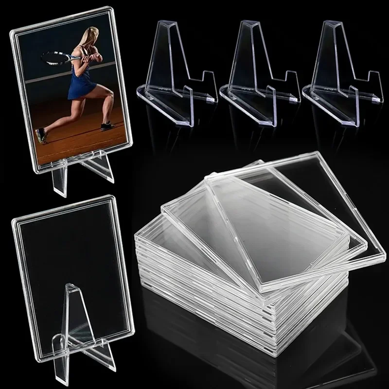 Kpop Idol Photocard Sleeve Frame Anti-scratch PS DIY Gaming Trading Card HD Collect Holder Display Stand Card Holder