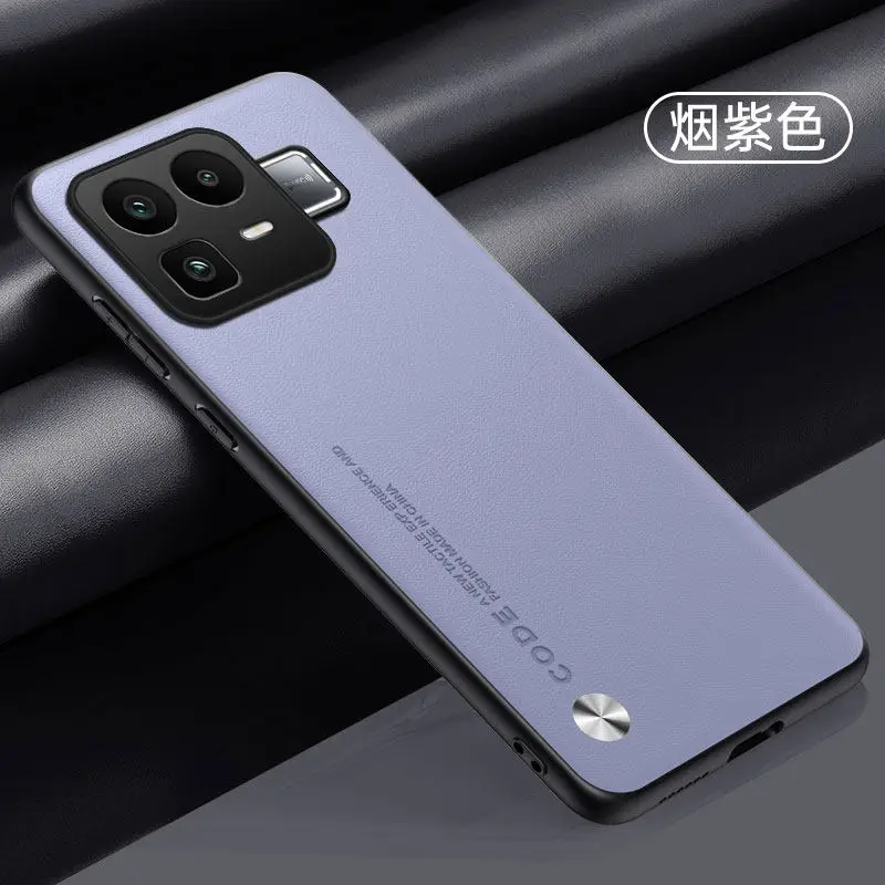 Premium PU Leather Silicone Phone Case with Soft TPU Lens Protection and Shockproof Bumper
