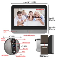 3MP WiFi Smart Tuya Peephole 5000mAh Doorbell Door Eye Camera Infrared Alexa Google Video Intercom Door Cameras Home Security - Image 6