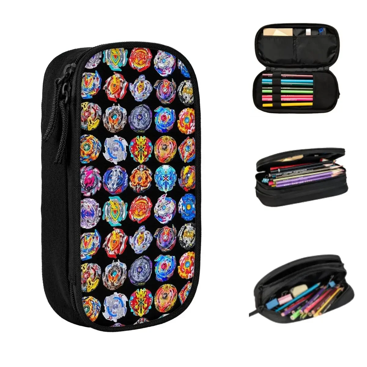 Beyblade Burst Pencil Cases Large Capacity Pen Bags Pen Box Pencil Pouch For Boys Girls Students Stationery School Office