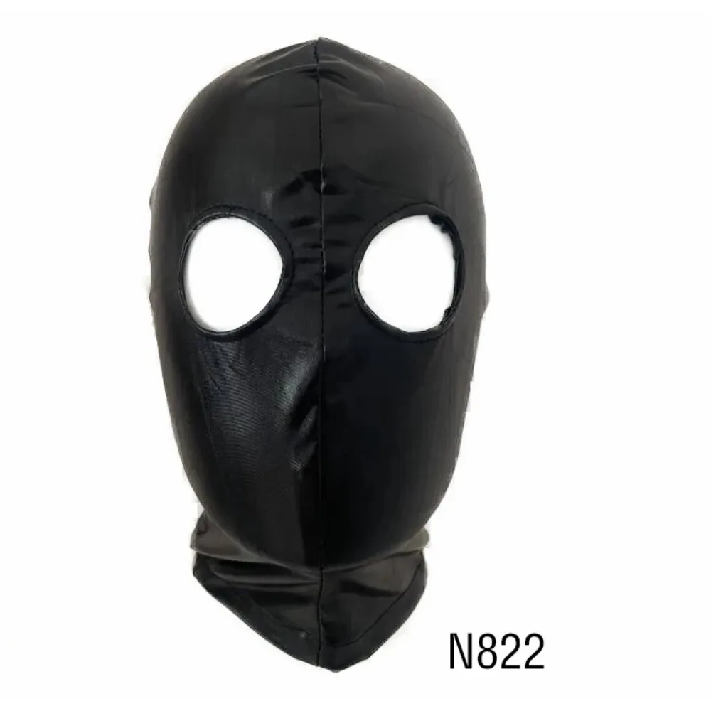 Adult Face Mask Hood for Role Play Women Mens Face Mask Sexy Accessories Open Mouth and Eye Head Cover Couples Costume Sex Shop