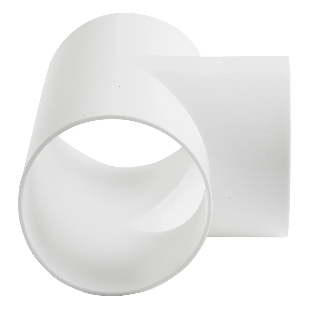 Duct Tube Duct Pipe Home Ventilation T/Y Shape Thickening Quick Ventilation Tube 100mm ABS For Extractor Fan