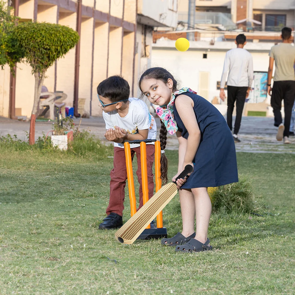 

Backyard Baseball Bat Sports Kit Cricket Set Plastic Portable Equipment Eva Bats Parent-child