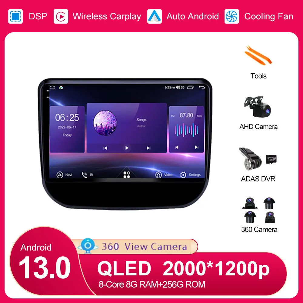 

Android 13 For Changan CS55 2018 - 2020 Car Radio 4G WIFI Wireless CarPlay GPS Navigation DVD Player