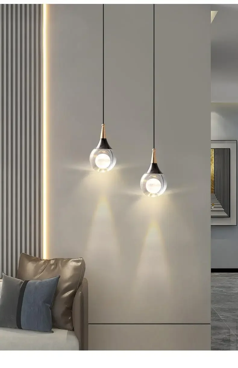 Description Picture 4 of itemEurope Restaurant Decor Crystal Led Ball Pendant Light Sconce Night Lamparas Bedroom Kitchen Chandelier Lamp Dining Room Lights