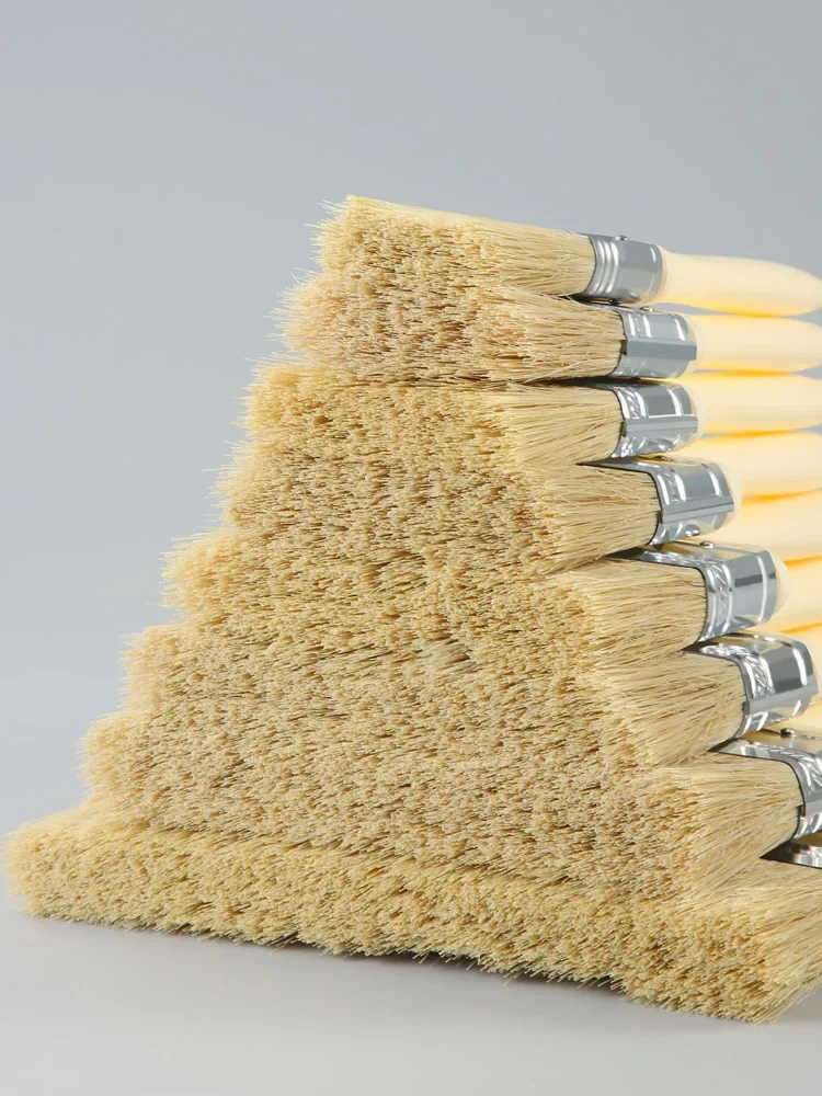 Multifunction Plastic Handle Bristle Paint Brushes Set Wall and Furniture Paint Tool wall painting brush,paint roller brush,trimming paint brush