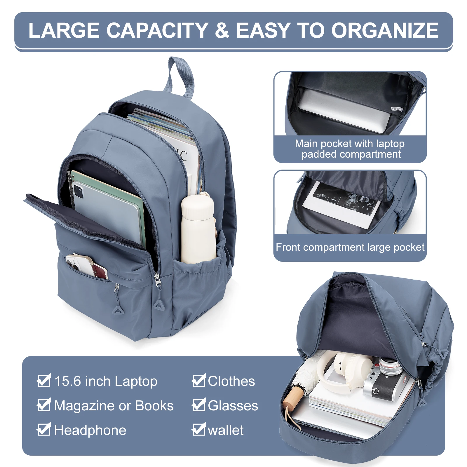 Teenage School Backpacks, Hand Luggage Backpack, Kids Backpack Boys Girls Casual Travel Backpacl, Weekender Bags for Women 2