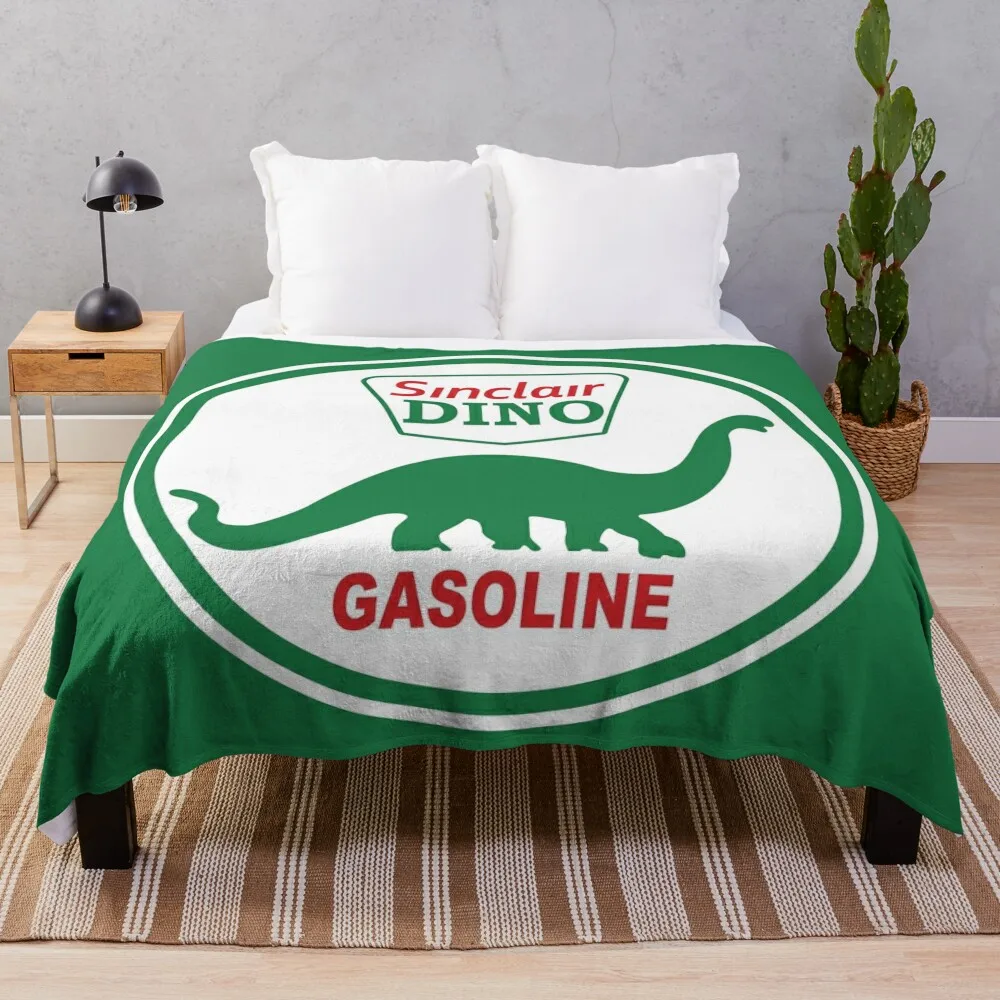 Sinclair Dino Coperta A Benzina Plaid Sul Divano Divano Divano Addensato Di Lusso Letto Alla Moda Flanella Coperte