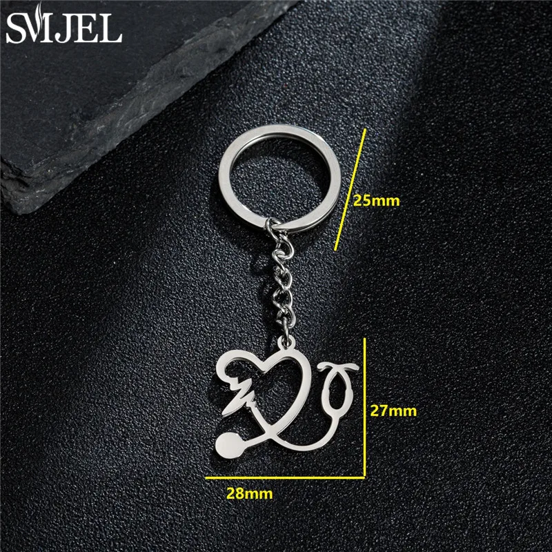 الفولاذ المقاوم للصدأ هندسية قلادة سلاسل المفاتيح...