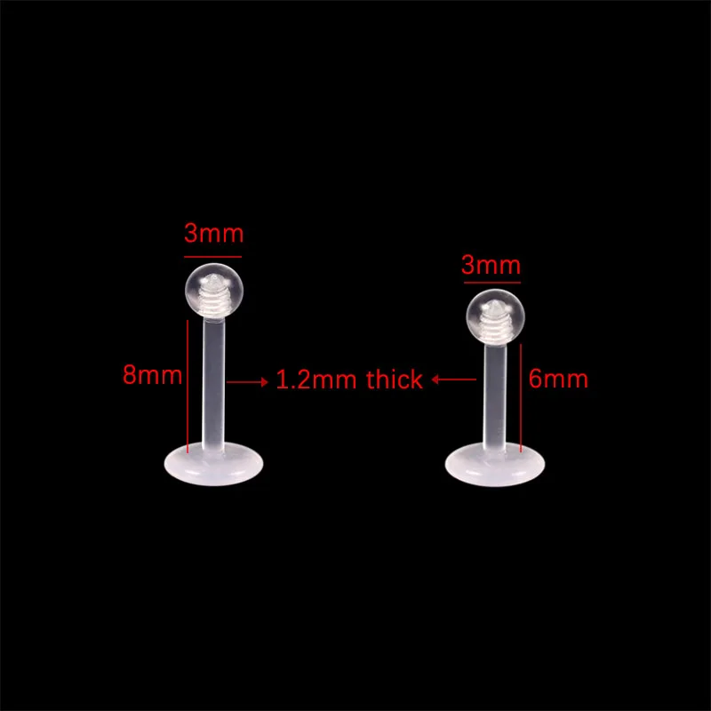 Lip Piercing Transparent