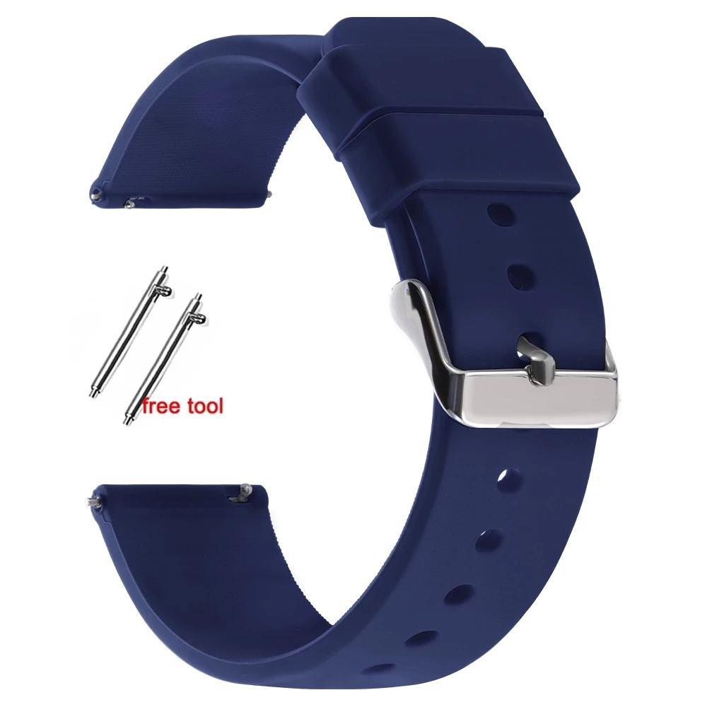 Versatile Silicone Watch Strap - Multiple Sizes Available