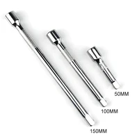 1/4‘’ Drive Socket Extension Bar Ratchet Wrench Extender Extension Rod 50mm 100mm 150mm Sleeve Connecting Rod Hand Tools 1