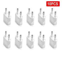 1-100pcs 4.0/4.8mm EU ปลั๊กอะแดปเตอร์ EU US อิสราเอลยูโร KR BR บราซิลปลั๊กแปลง American Travel ปลั๊กอะแดปเตอร์ซ็อกเก็ต 1
