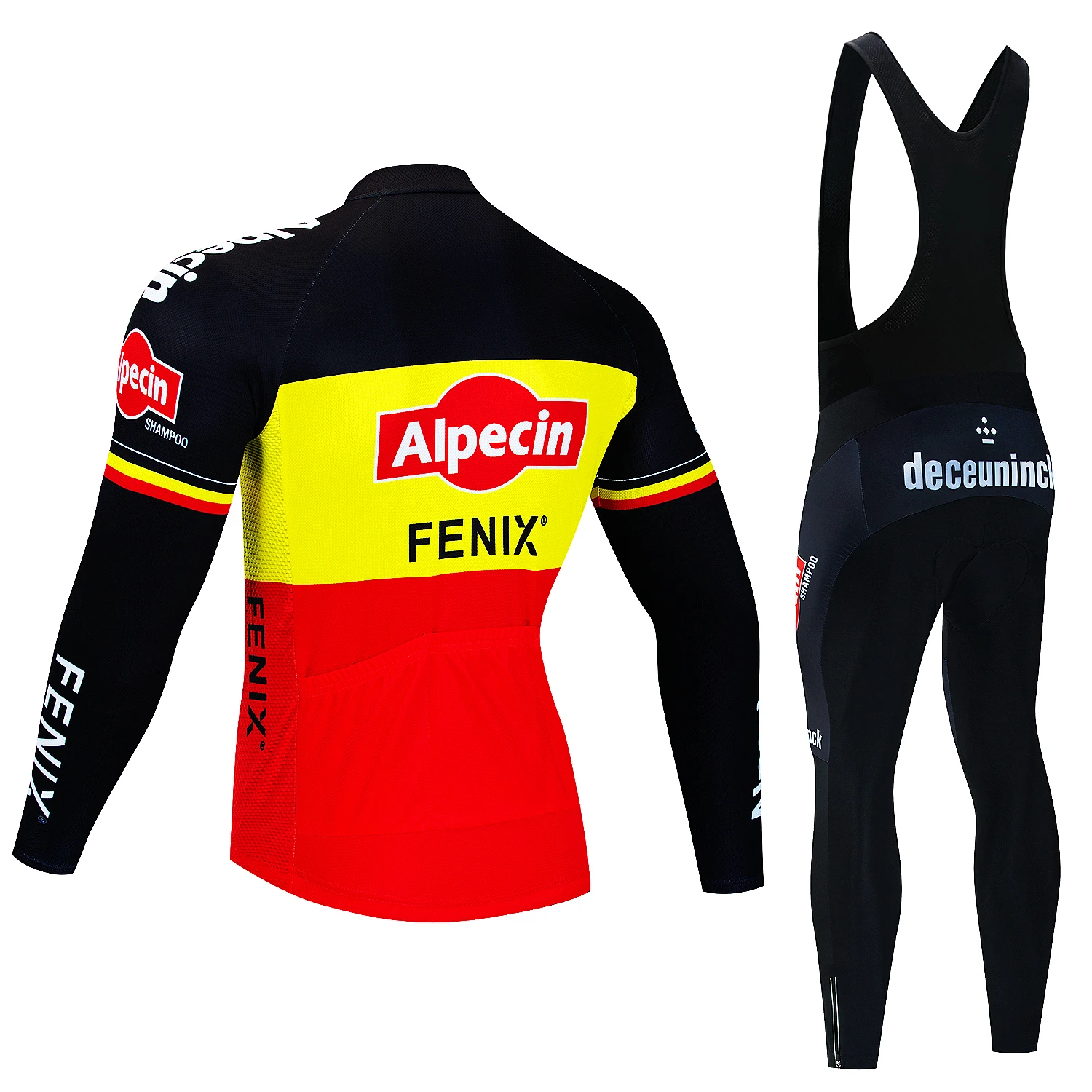 Ensemble Maillot Manches Longues Et Cuissard Vélo – Tenue Cyclisme Homme