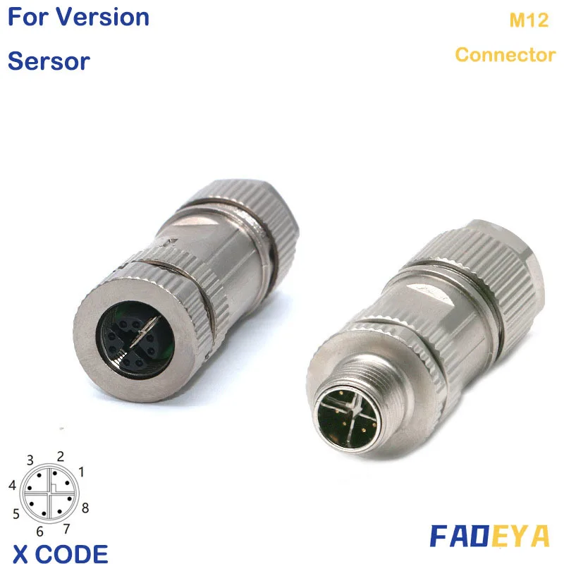 M12 Ethernet, разъем версии, r 8-ядерный, X-код