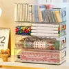 Acrylic Storage Box Desktop Cosmetics Transparent Plastic Box Dormitory Household Facial Mask Skin Box Refrigerator Storage Box 5
