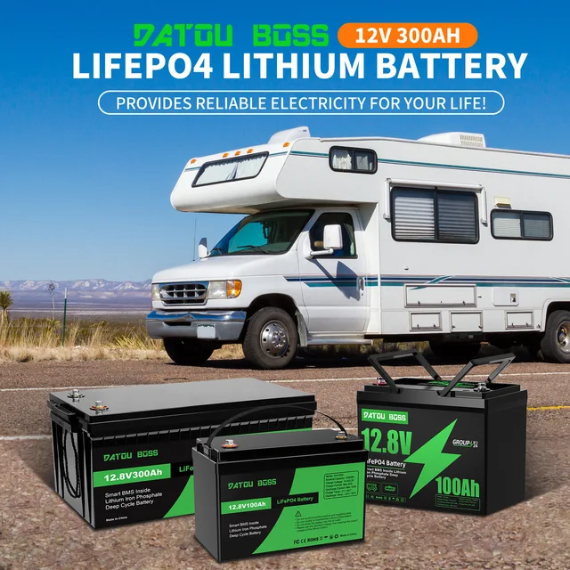 MFUZOP LiFePO4 12V Battery with BMS 8000Cycles, 100A 200A 300A 