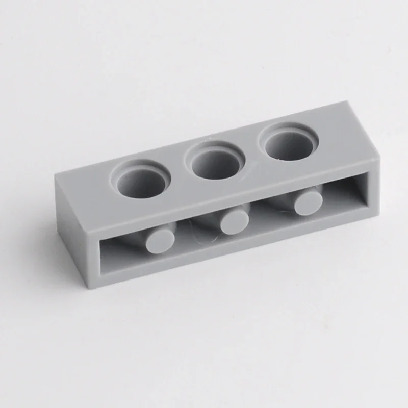 100개/세트 MOC 3701 두꺼운 기술 빌딩 블록 부품 1x4 3홀 빔 교육용 조립 브릭 장난감 액세서리