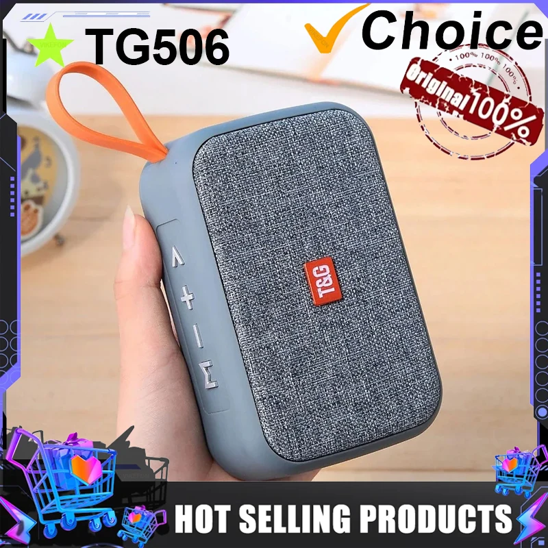 Bluetooth Speaker T&G Speaker TG506 Portable Mini Wireless Soundbar Bluetooth Outdoor Indoor HIFI Loudspeaker Support TF Card FM Radio Waterproof
