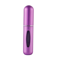 Compact Luxury Refillable Perfume Atomizer - Sleek Aluminum Design (Matte purple)