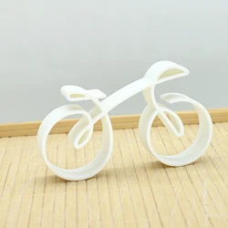 Elegant 3D Printed Cycling Sculpture for Desk or Home Decor - Perfect Gift for Cyclists (WHITE)