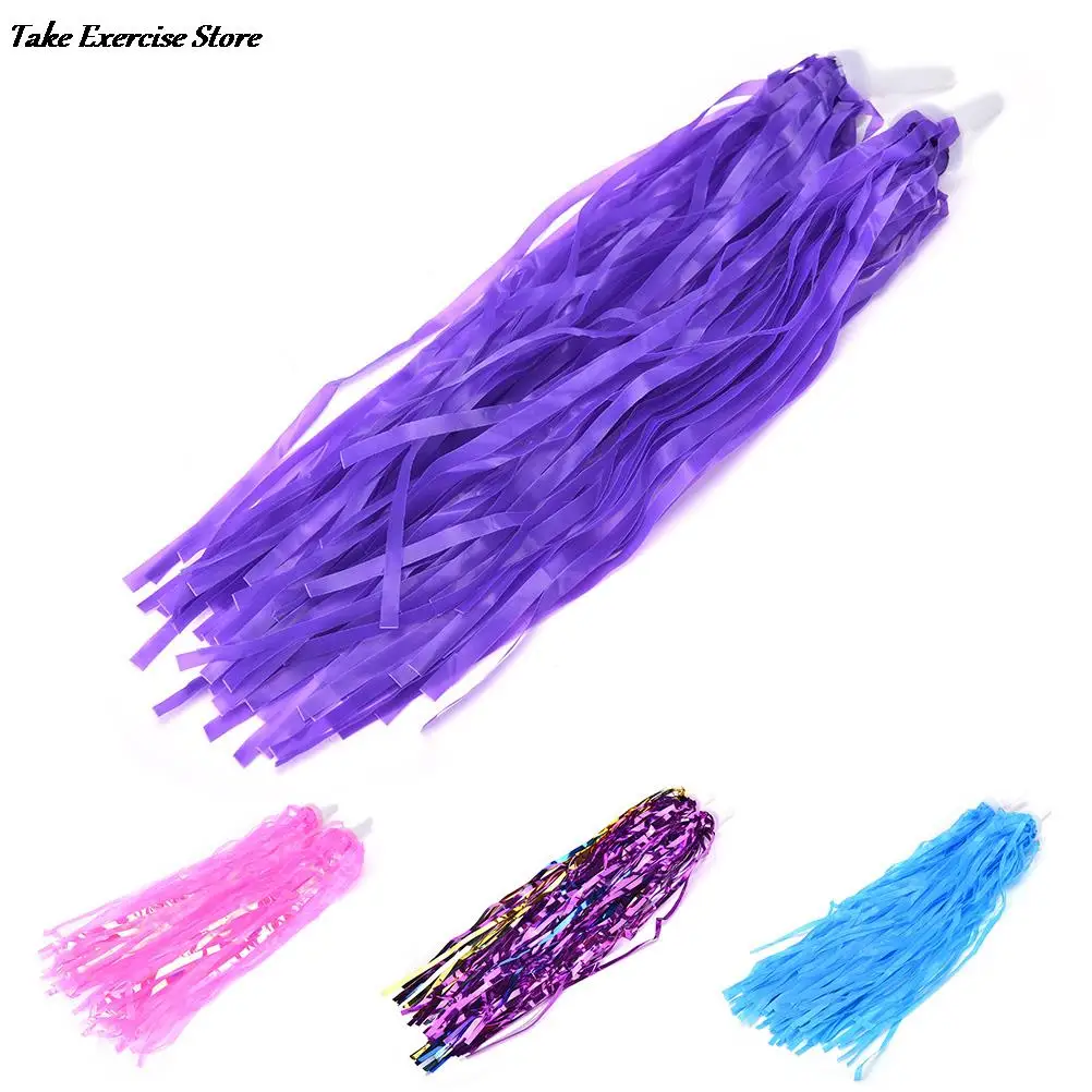 1 Pair Bicycle Handlebar Tassels Kids Scooter Tricycle Handlebar Tassels Bike Cycling Handle Grips Decoration PE Streamers