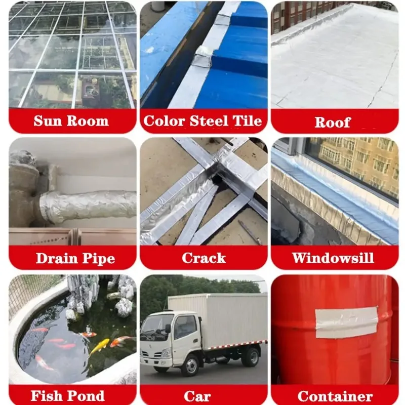 Aluminum Foil Tape Waterproof Wall Pool Roof
