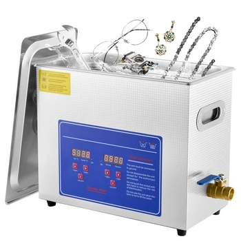 VEVOR 6L Ultrasonic Cleaner Machine,Stainless Steel Ultrasonic Cleaning Machine, with Digital Heater Timer, for Jewelry Cleaning 1