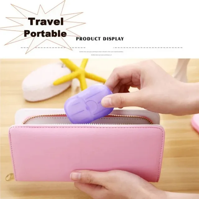 Portable Soap Paper – Disposable Travel Mini Cleaning Sheets for Camping & Hiking 5