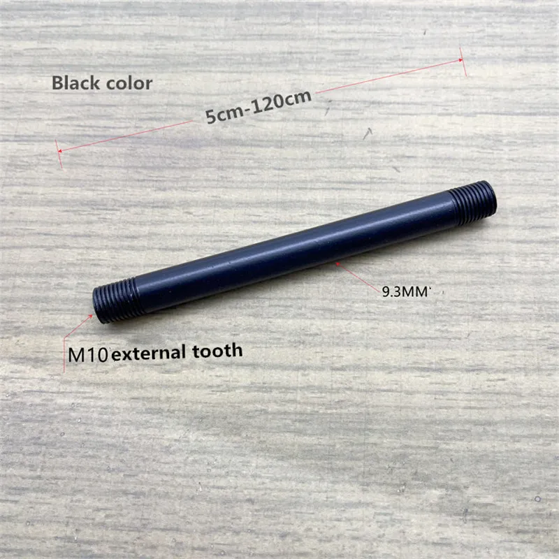 LED Lamp Accessories M10 Connecting Screw Threaded Pipe Straight Rod Lighting DIY External Tooth Screw Threaded Tubes