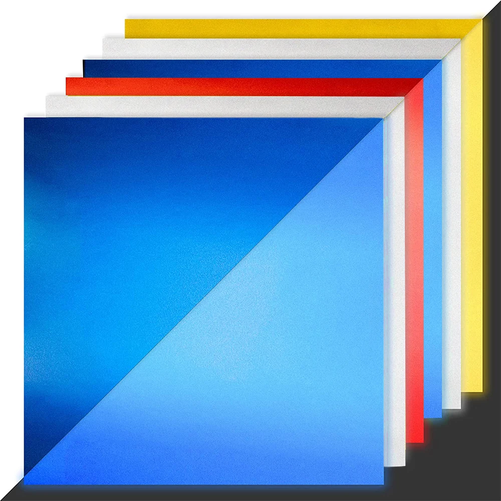 12in x 10in Reflective Adhesive Crafts Vinyl Film Sheet DIY Skateboards Craft Projects Outdoor Safe Decals Decoration For Cut