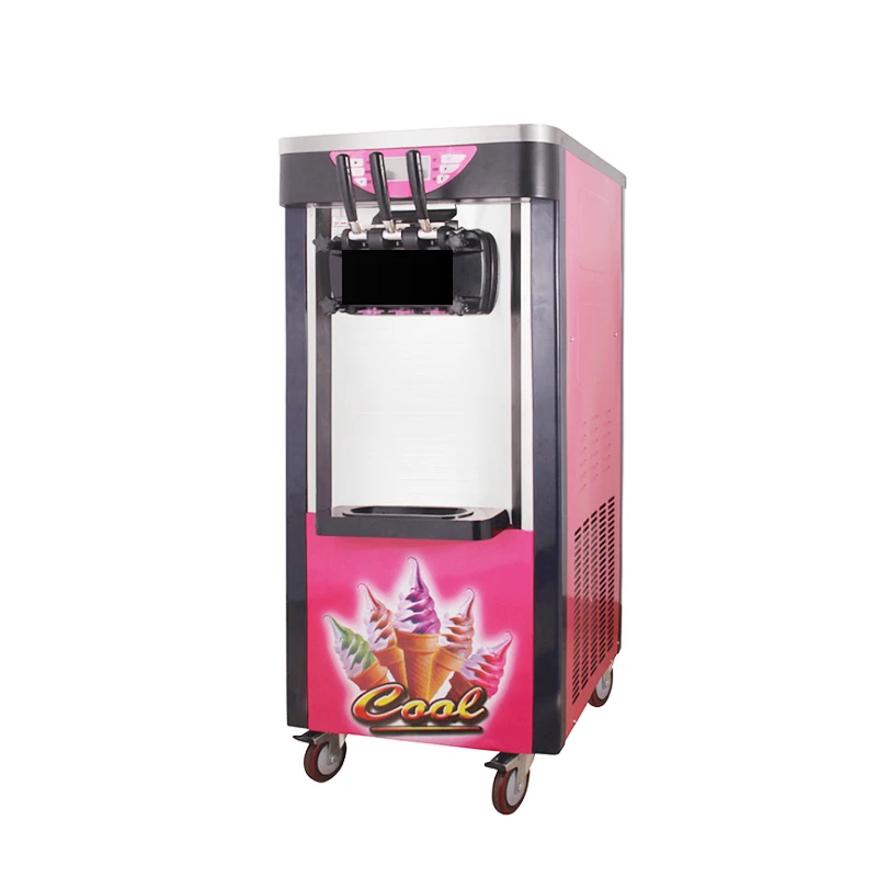 

2100w Ice Cream Machine Three Flavor Stainless Steel Soft Yogurt Icecream Maker