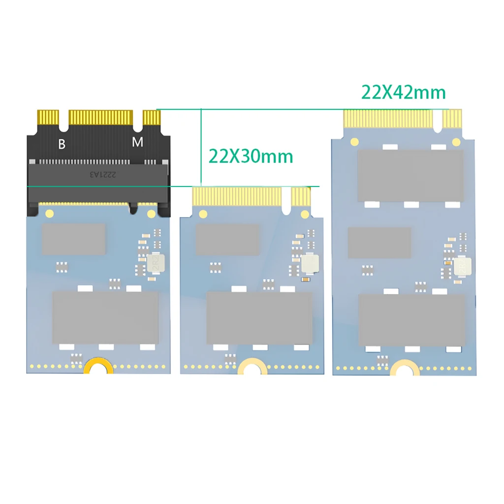 M.2 Expansion Card M.2 for NVME M-Key / M2 SATA B+M Key 2230 to 2242 Extension Adapter Card Converter for ThinkPad X270 X280 T470 T480 L480 T580
