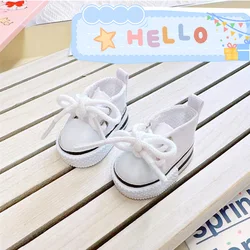 Mini Plush Doll Clothes Outfit - Leather Jacket Set - No Dolls (06 white canva shoes)