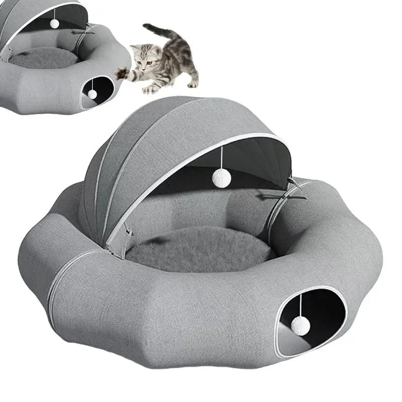 

Donut Tunnel Bed For Cats Cat Bed With Tunnels Detachable Donut Cat Bed Cat Playground Toys Pet Play Tunnel Toy For Cats Kittens