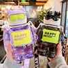 850ml Sports Water Bottle With Straw Large Capacity Plastic Water Cup For Travel Portable Backpack Kettle Children Cup BPA Free 3