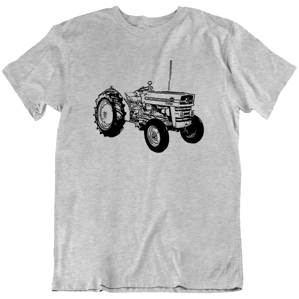 Massey Ferguson Mf 135 Classic Tractor Farmer T-Shirt Tee Mens Gift New Maniche Lunghe