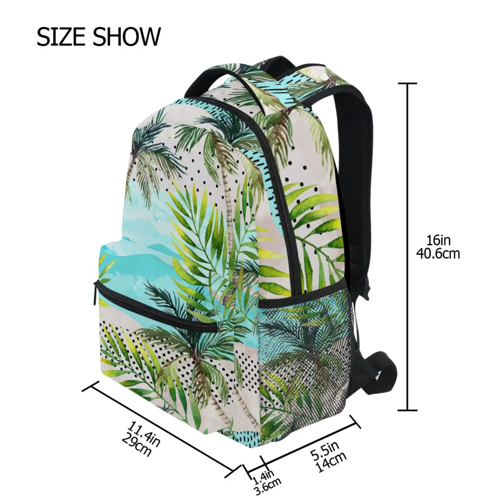 Backpacks Boys Girls School Bag Children Coconut Tree Print Waterproof Backpack Primary Middle Students' Book Bag Free Shipping