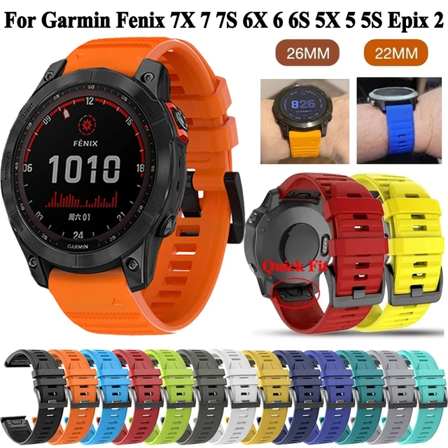 Bracelet Garmin fenix 7s 7x 7, bracelet garmin fenix 6s 6x 6, bracelet  garmin fenix 5s 5, Fenix 7X 26 mm, Fenix 7S 20 mm, Fenix 7 22 mm, bracelet  garmin 20 mm -  France