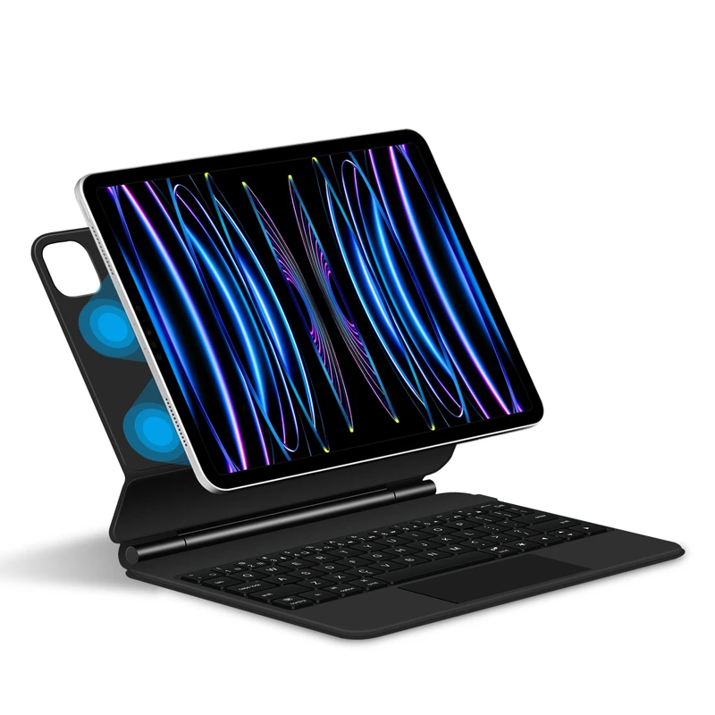 Magic Keyboard para Ipad Pro 12.9 Air 2023 2023 2023 Pro 11 Português Espanhol Russo Alemão Coreano Árabe Novo 2023 - Imagem 2